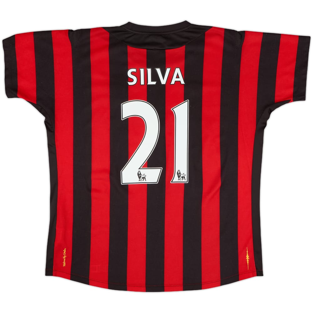 2011-12 Manchester City Away Shirt Silva #21 - 7/10 - (XL)