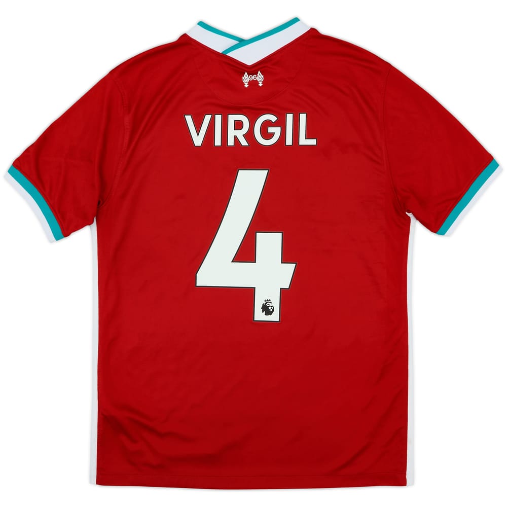 2020-21 Liverpool Home Shirt Virgil #4 - 5/10 - (M)