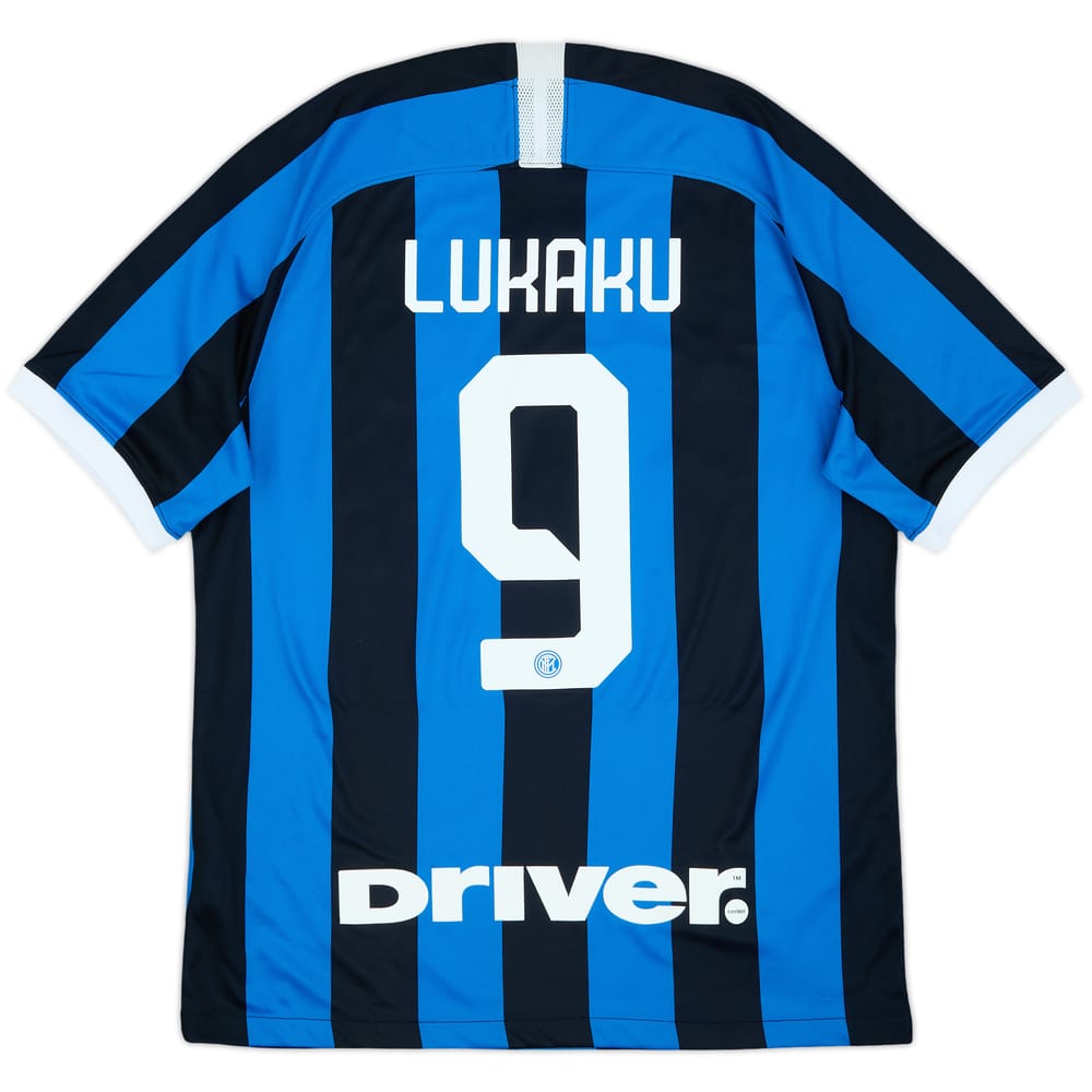 2019-20 Inter Milan Home Shirt Lukaku #9 - 8/10 - (L)