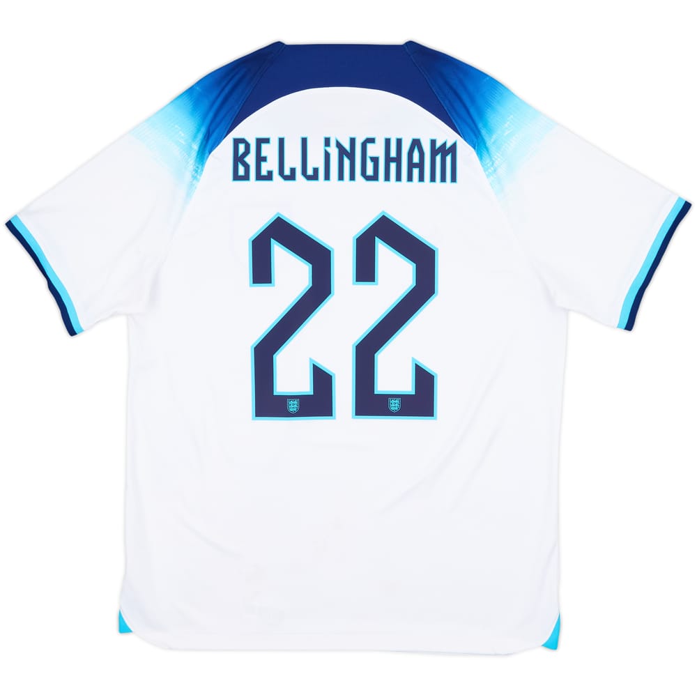 2022-23 England Home Shirt Bellingham #22 - 6/10 - (L)