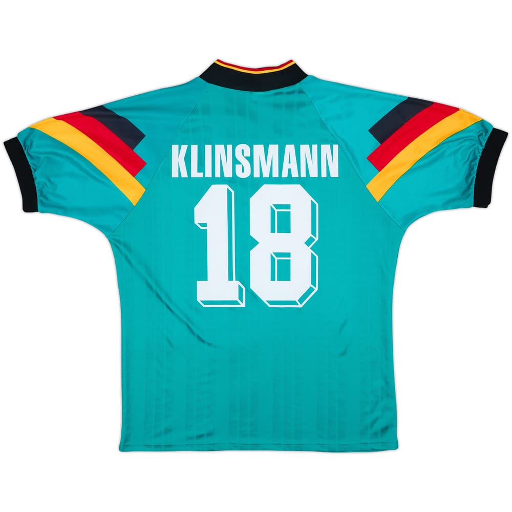 1992-94 Germany Away Shirt Klinsmann #18 - 8/10 - (L)