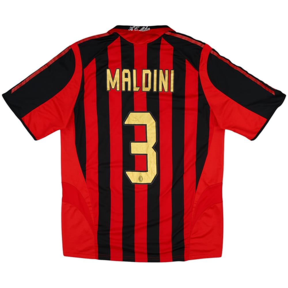 2005-06 AC Milan Home Shirt Maldini #3 - 8/10 - (L)