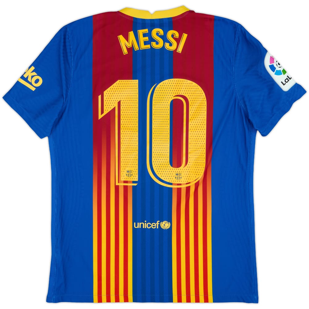 2020-21 Barcelona Authentic El Clasico Home Shirt Messi #10 - 8/10 - (L)