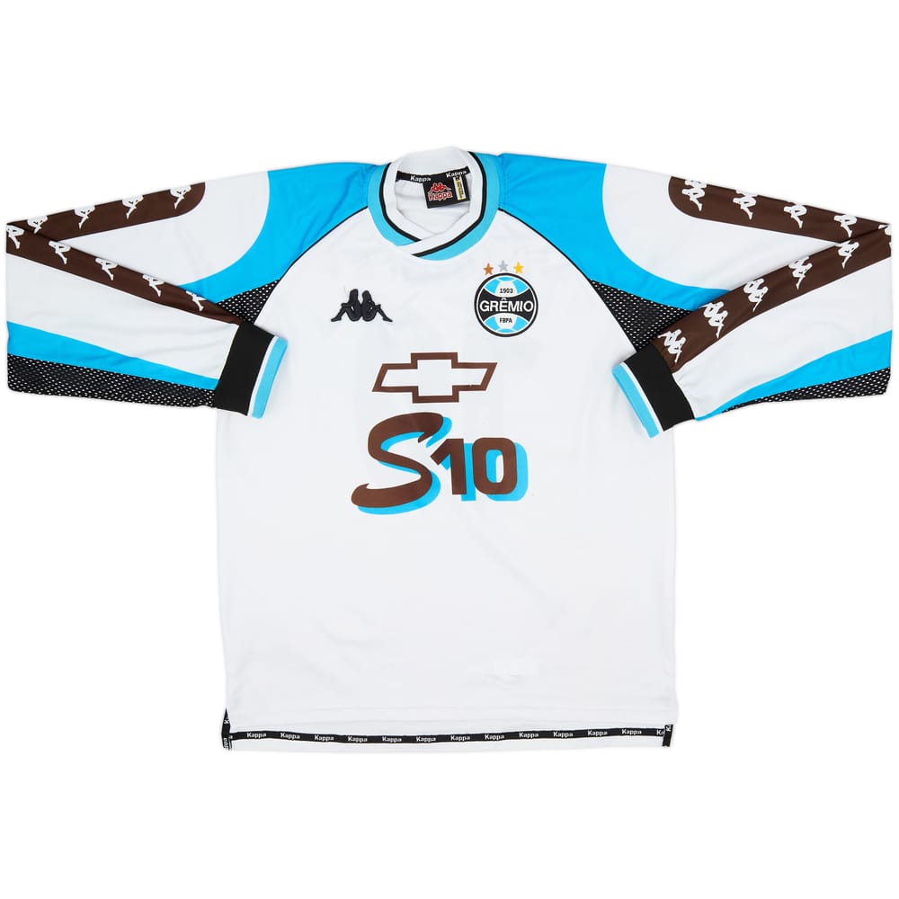 2000 Gremio Away L/S Shirt #10 (Ronaldinho) - 6/10 - (M)