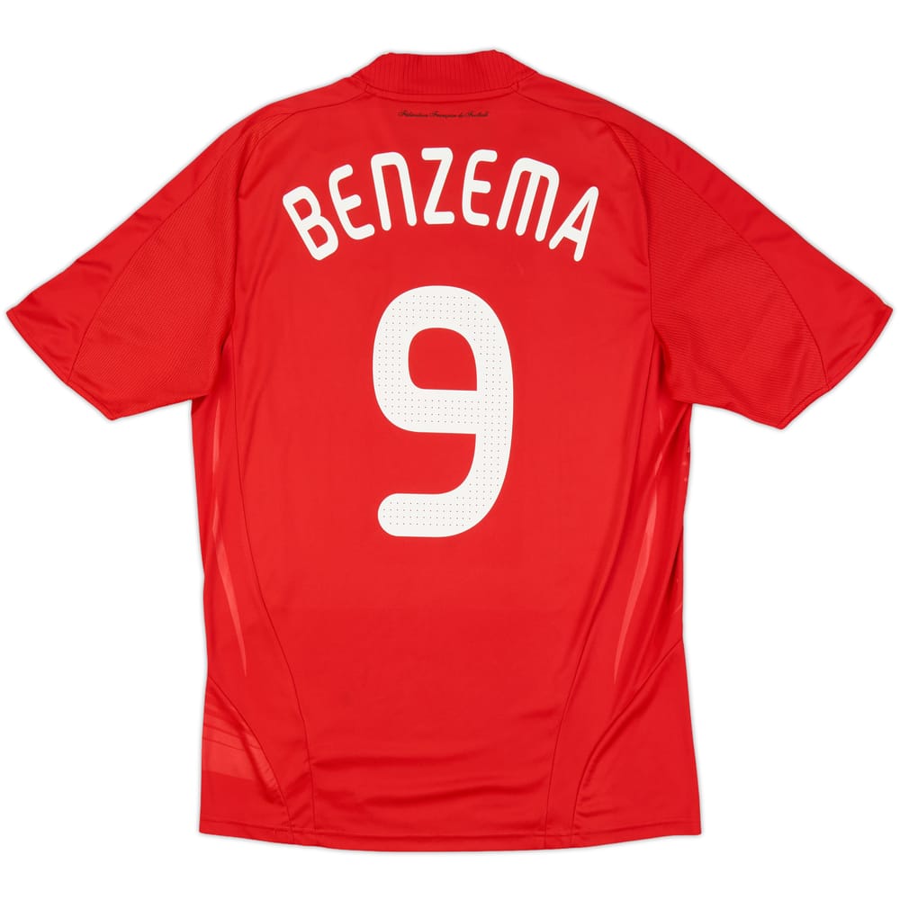 2007-08 France Away Shirt Benzema #9 - 7/10 - (L)