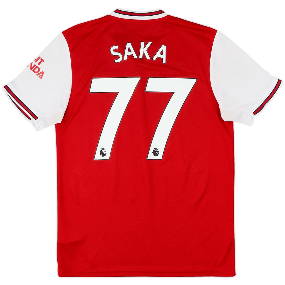 2019-20 Arsenal Home Shirt Saka #77 - 6/10 - (M)