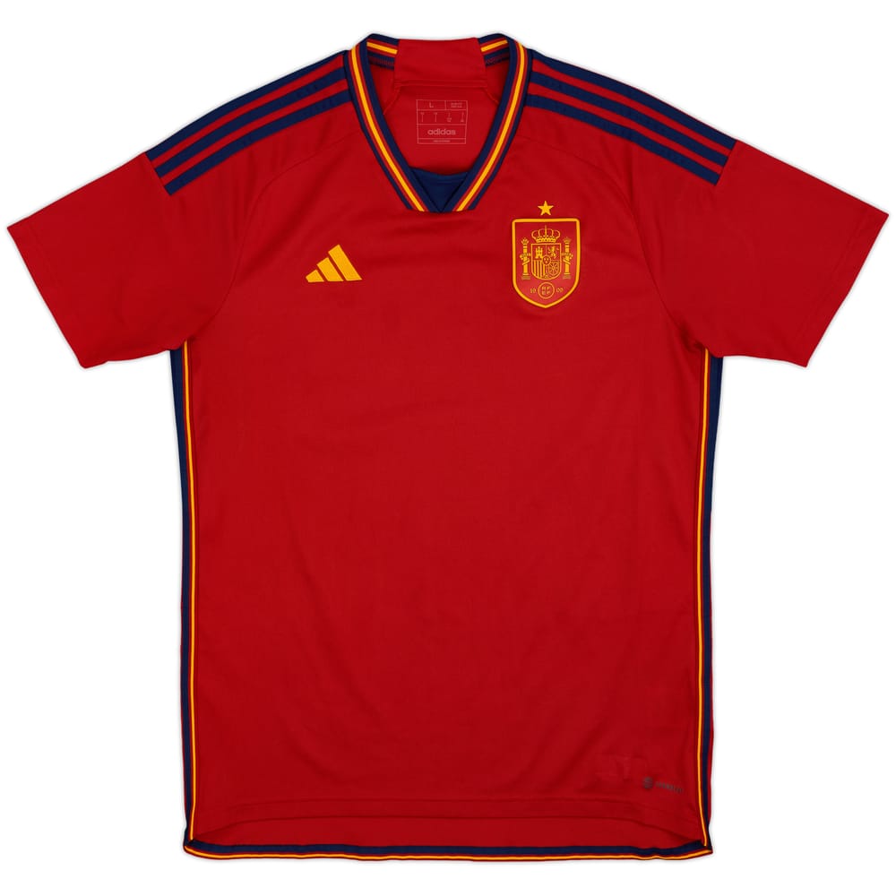 2022-23 Spain Home Shirt - 10/10 - (L)