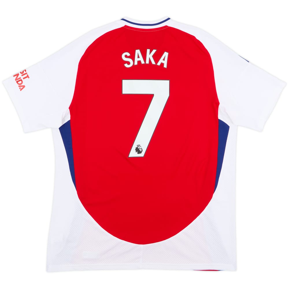 2024-25 Arsenal adidas Home Shirt Saka #7 - 8/10 - (XL)
