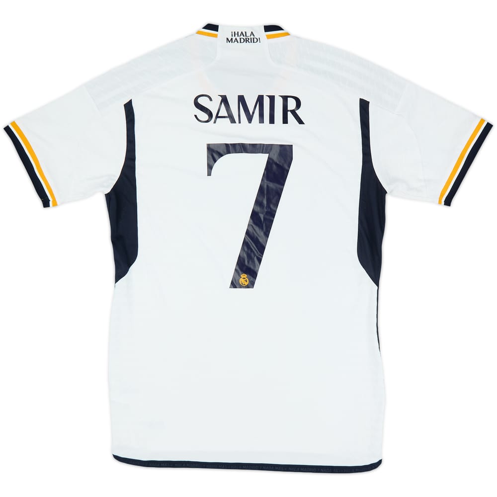 2023-24 Real Madrid Authentic Home Shirt Samir #7 - 8/10 - (M)