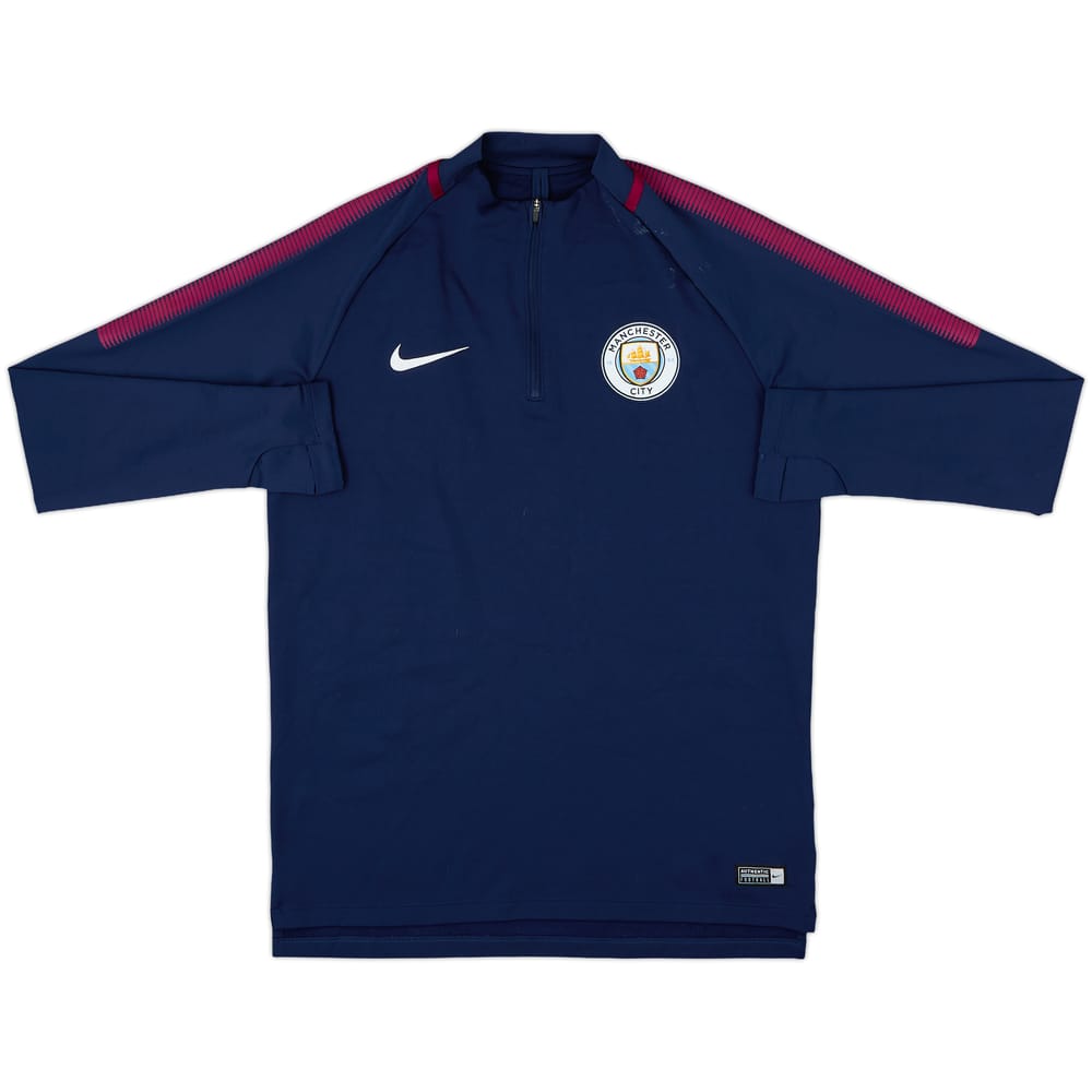 2017-18 Manchester City Nike 1/4 Zip Drill Top - 6/10 - (M)