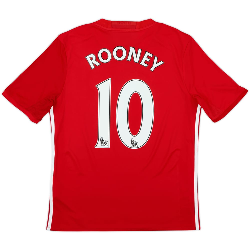 2016-17 Manchester United Home Shirt Rooney #10 - 9/10 - (XL.Boys)
