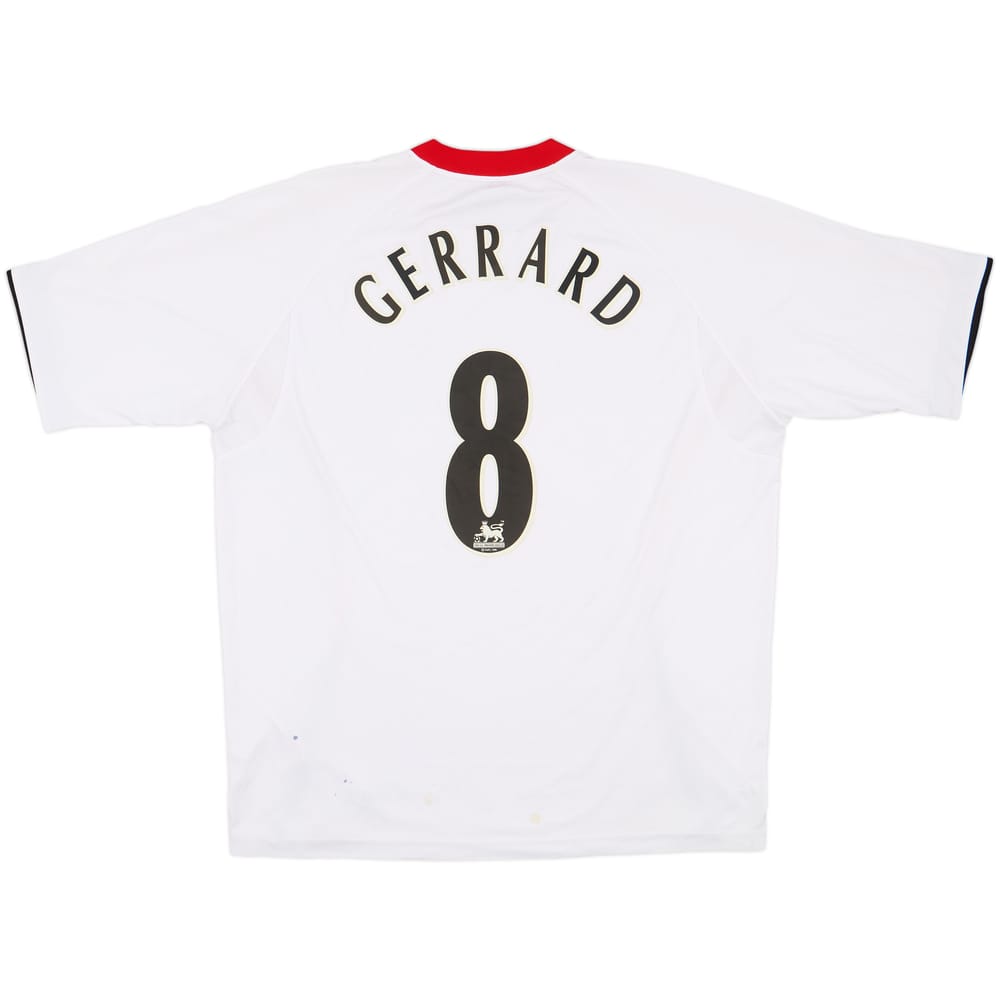 2005-06 Liverpool Away Shirt Gerrard #8 - 4/10 - (XL)