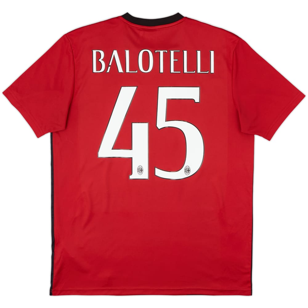 2014-15 AC Milan Basic Home Shirt Balotelli #45 - 5/10 - (L)