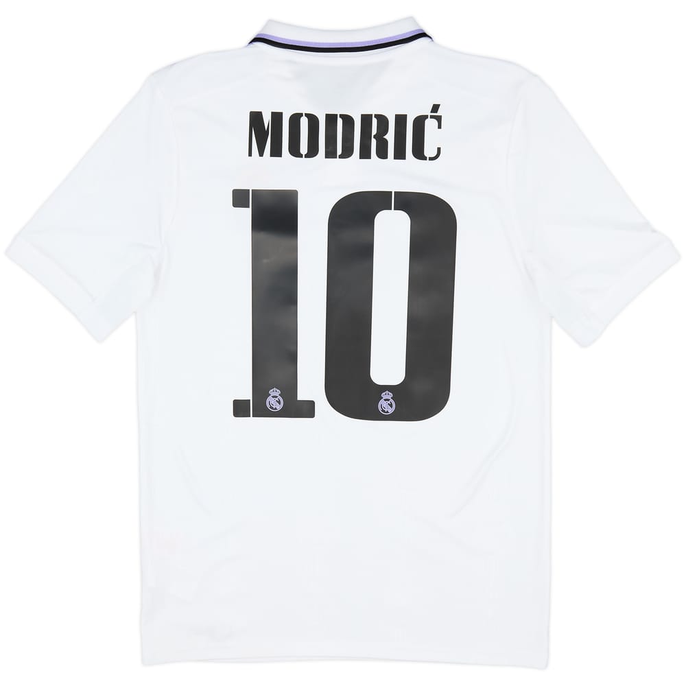 2022-23 Real Madrid Home Shirt Modric #10 - 8/10 - (XL.Boys)