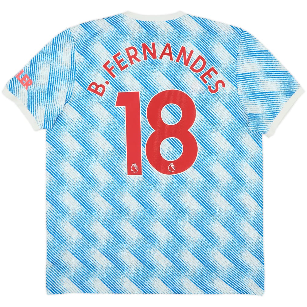 2021-22 Manchester United Away Shirt B.Fernandes #18 - 8/10 - (XL)