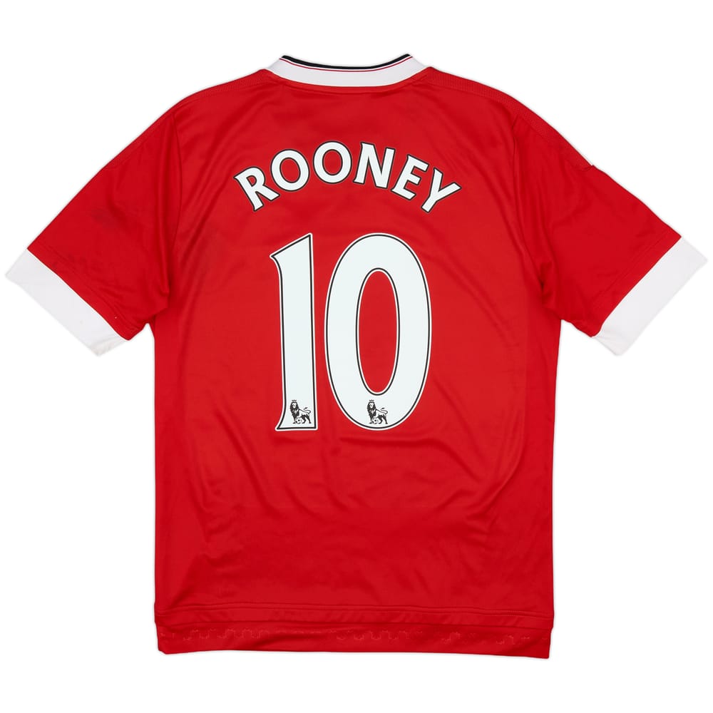 2015-16 Manchester United Home Shirt Rooney #10 - 6/10 - (XL.Boys)