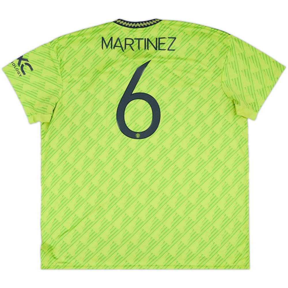 2022-23 Manchester United Third Shirt Martinez #6 - 8/10 - (3XL)