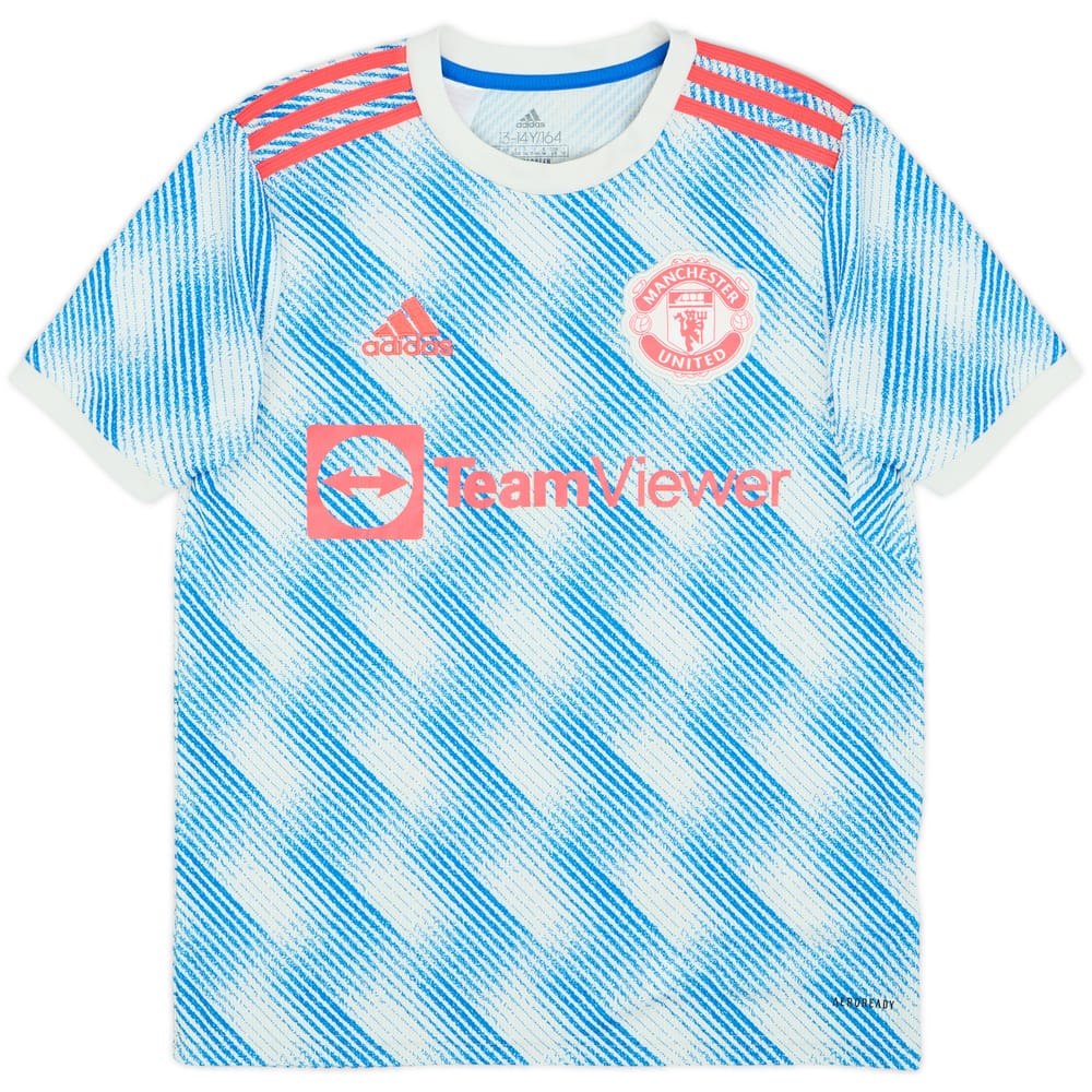 2021-22 Manchester United Away Shirt - 9/10 - (L.Boys)
