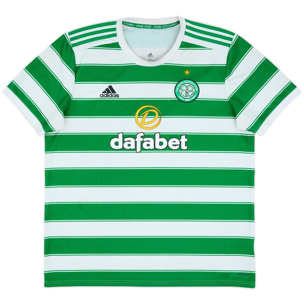 2021-22 Celtic Home Shirt - 8/10 - (XL)