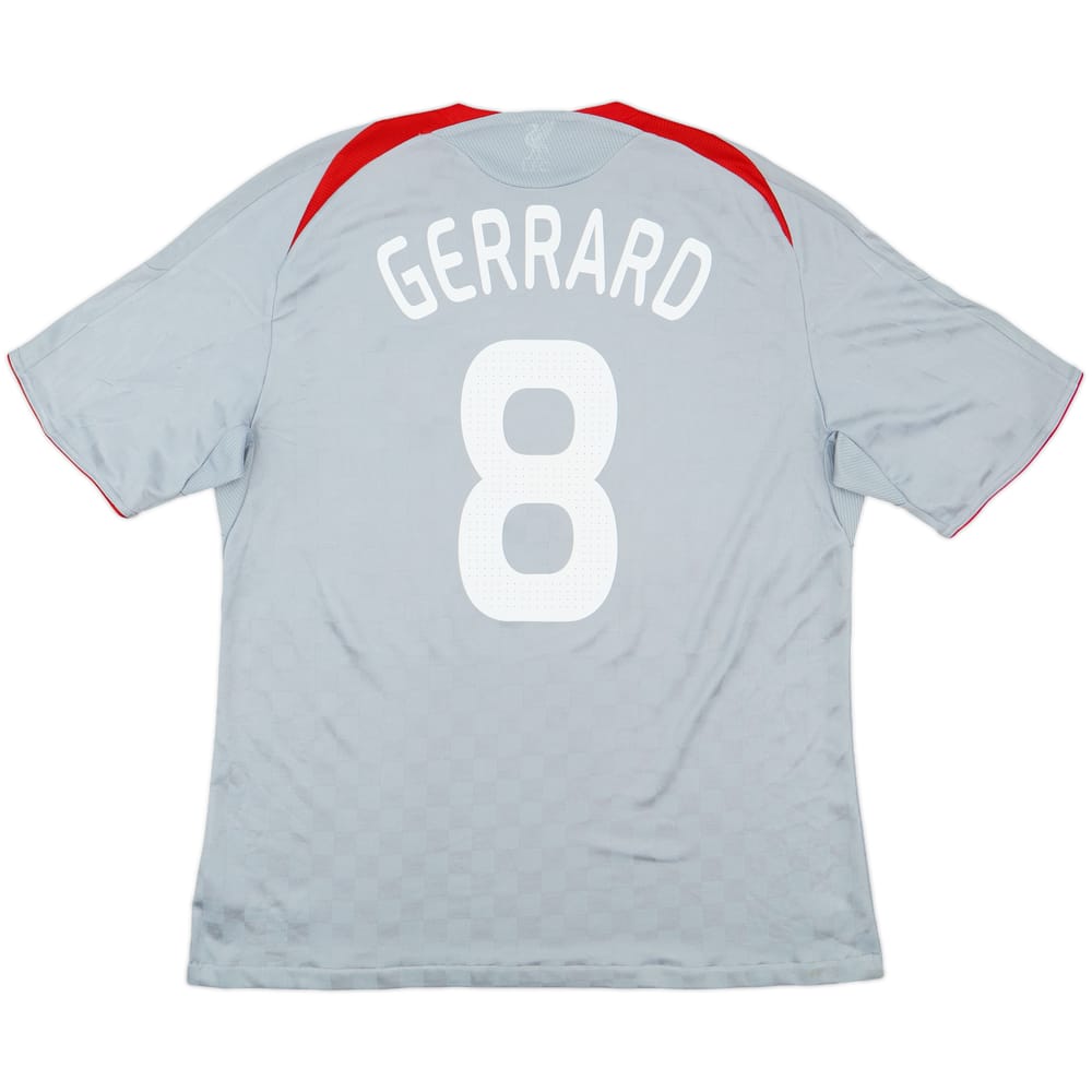 2008-09 Liverpool Away Shirt Gerrard #8 - 6/10 - (XL)