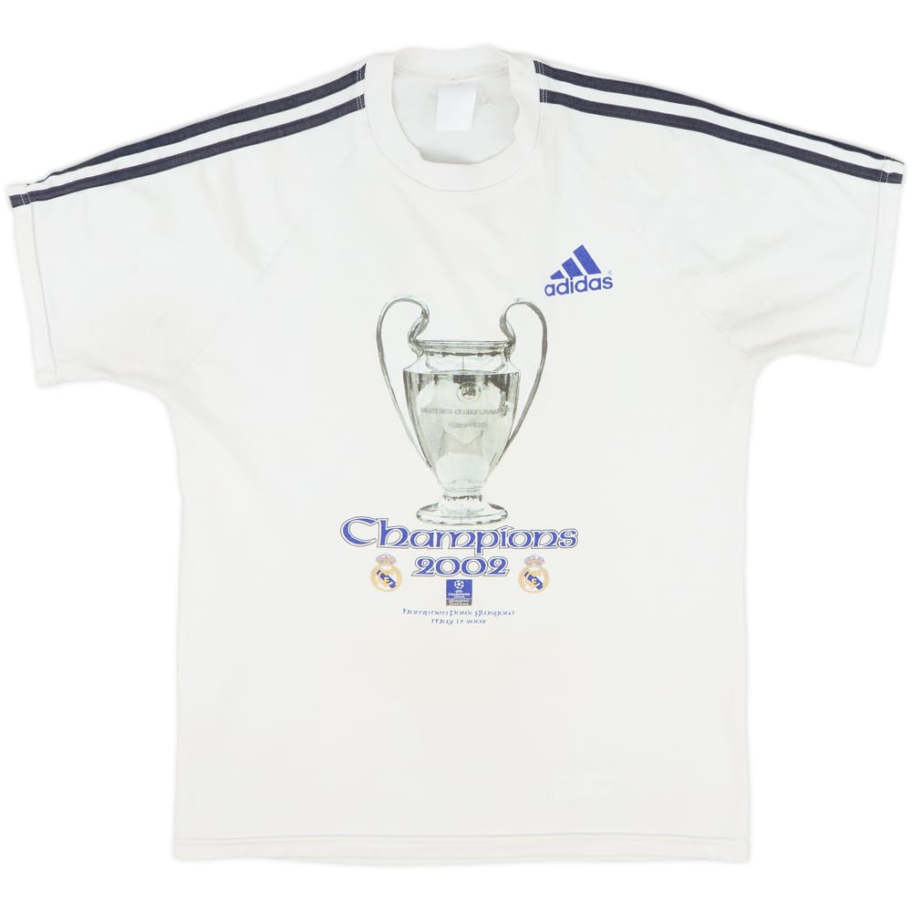 2002-03 Real Madrid 'Champions' adidas Cotton Tee - 5/10 - (S)
