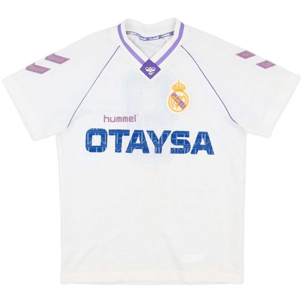 1990-91 Real Madrid Home Shirt #9 - 7/10 - (S)