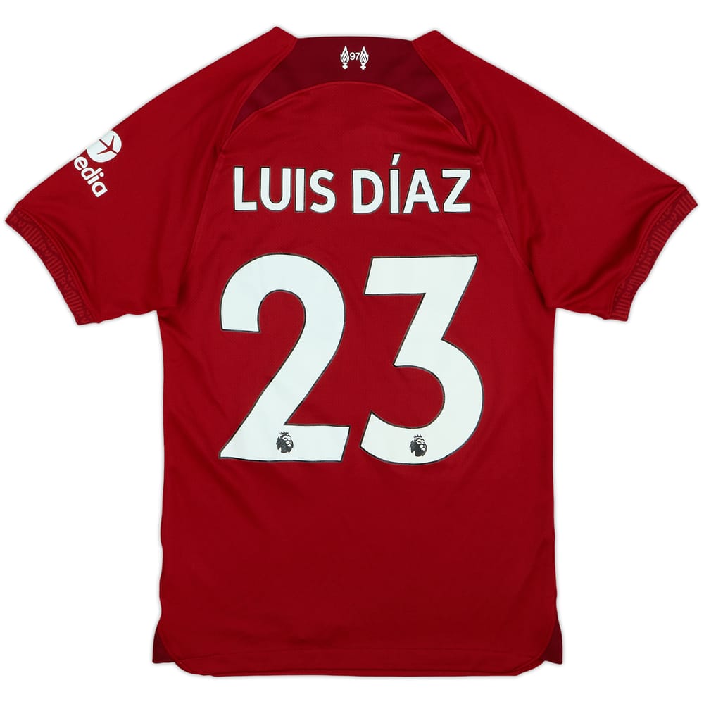 2022-23 Liverpool Home Shirt Luis Diaz #23 - 8/10 - (XS)