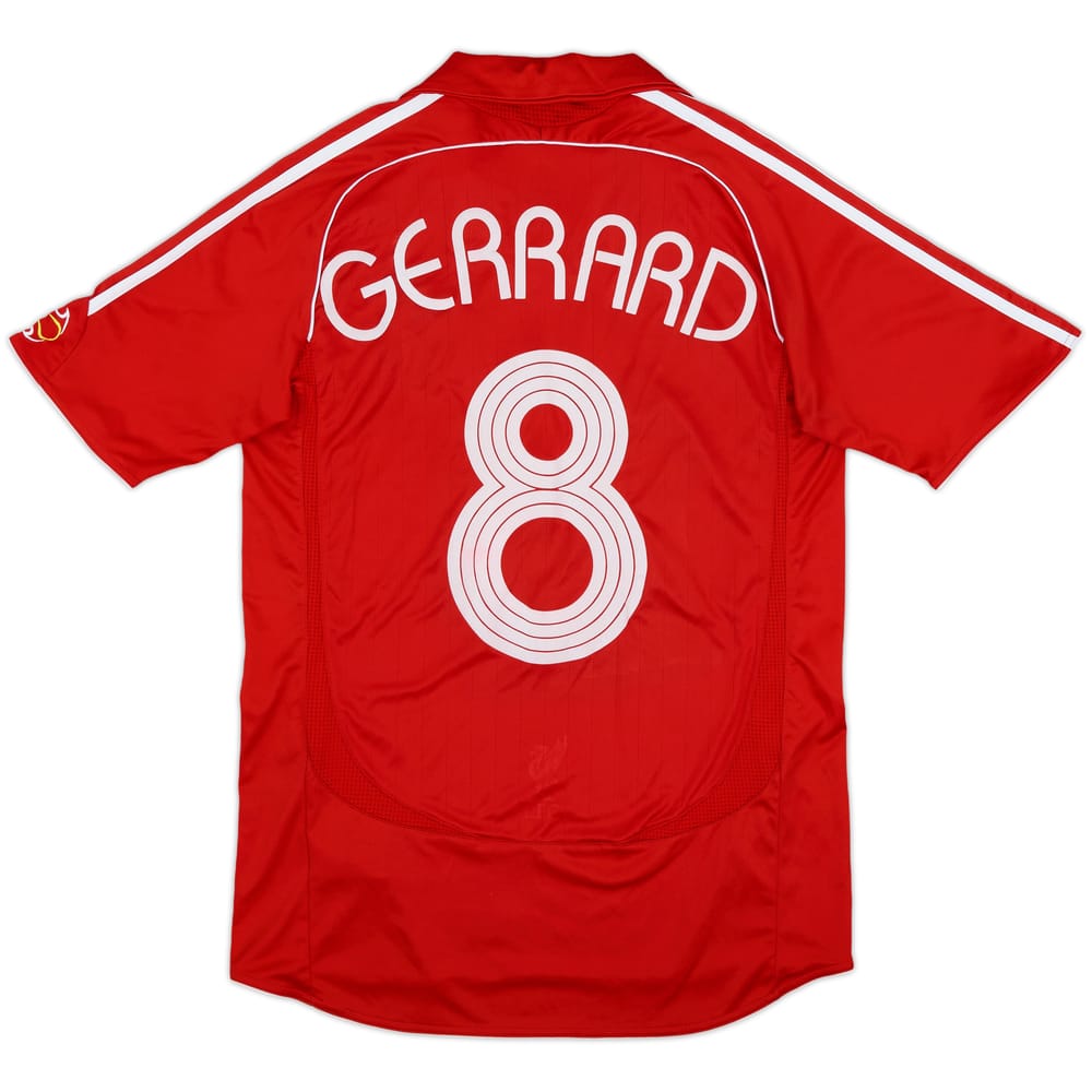 2006-08 Liverpool Home Shirt Gerrard #8 - 6/10 - (M)
