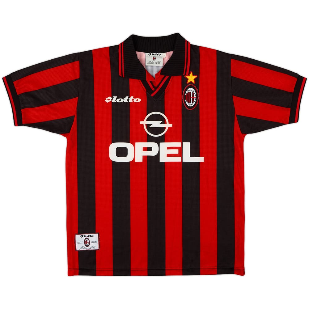 1997-98 AC Milan Home Shirt - 9/10 - (M)
