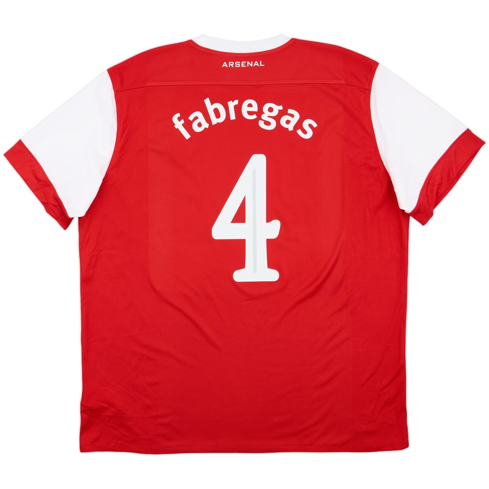 2010-11 Arsenal Home Shirt Fabregas #4 - 6/10 - (XXL)