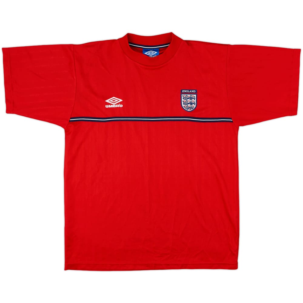 1999-01 England Umbro Training Shirt - 8/10 - (L)