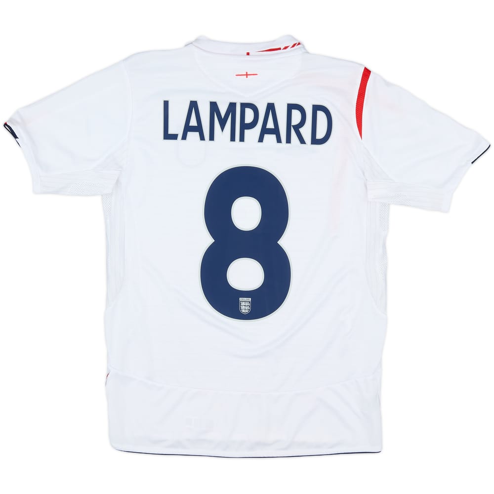 2005-07 England Home Shirt Lampard #8 - 8/10 - (XL.Boys)