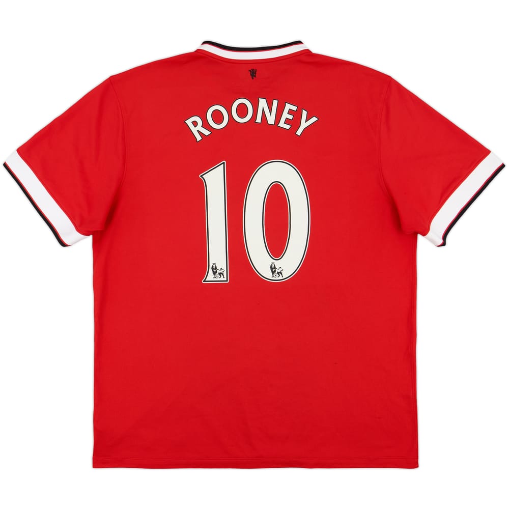 2014-15 Manchester United Home Shirt Rooney #10 - 8/10 - (XL)