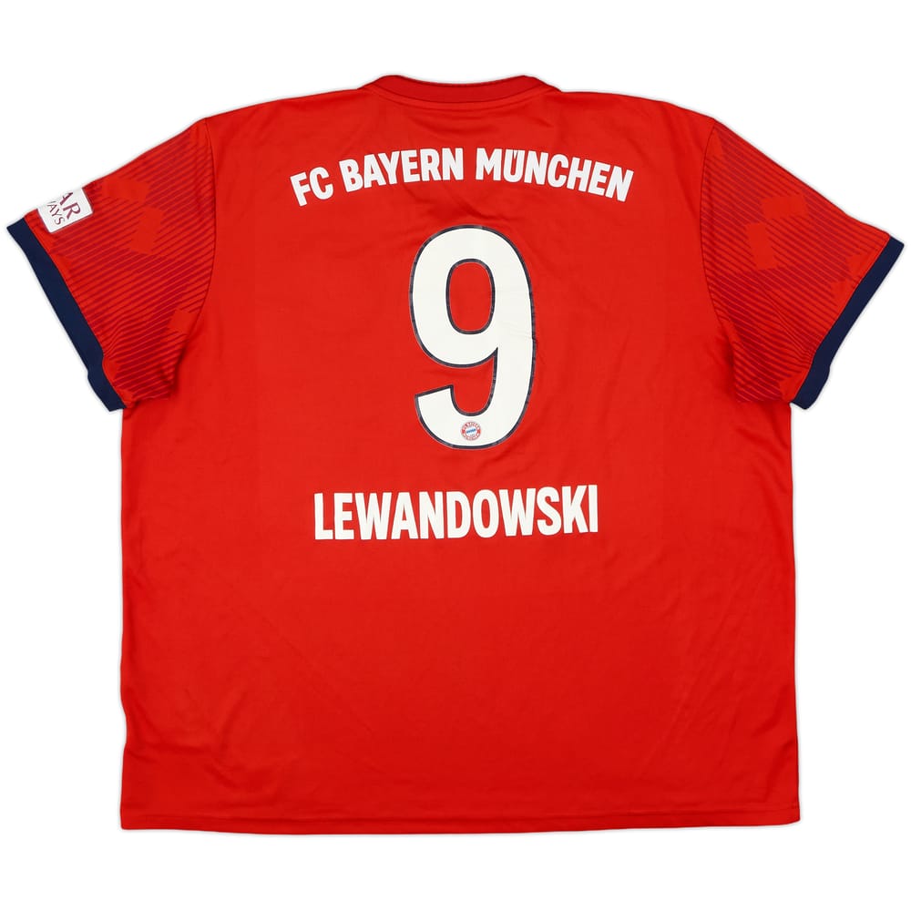 2018-19 Bayern Munich Home Shirt Lewandowski #9 - 4/10 - (XXL)