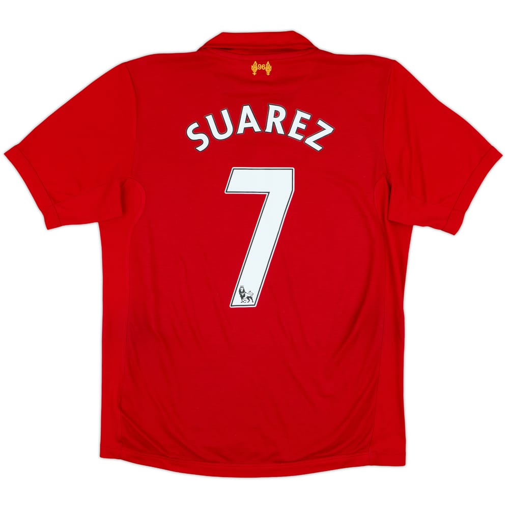 2012-13 Liverpool Home Shirt Suarez #7 - 6/10 - (M)