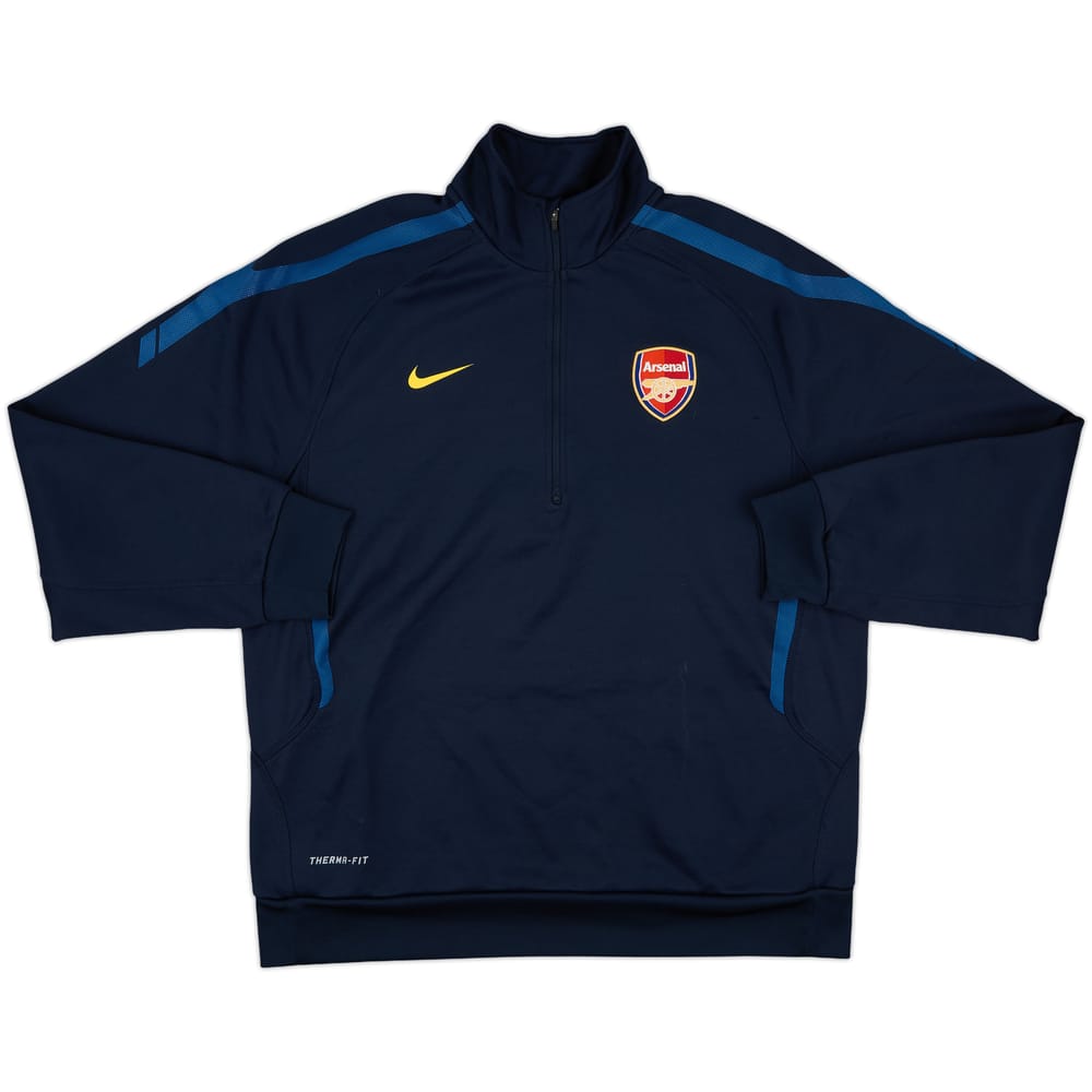 2010-11 Arsenal Nike 1/4 Zip Sweat Top - 9/10 - (XL)