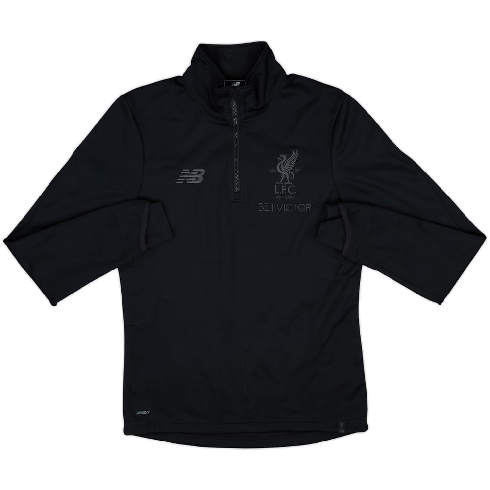 2017-18 Liverpool New Balance 1/4 Zip Drill Top - 7/10 - (S)