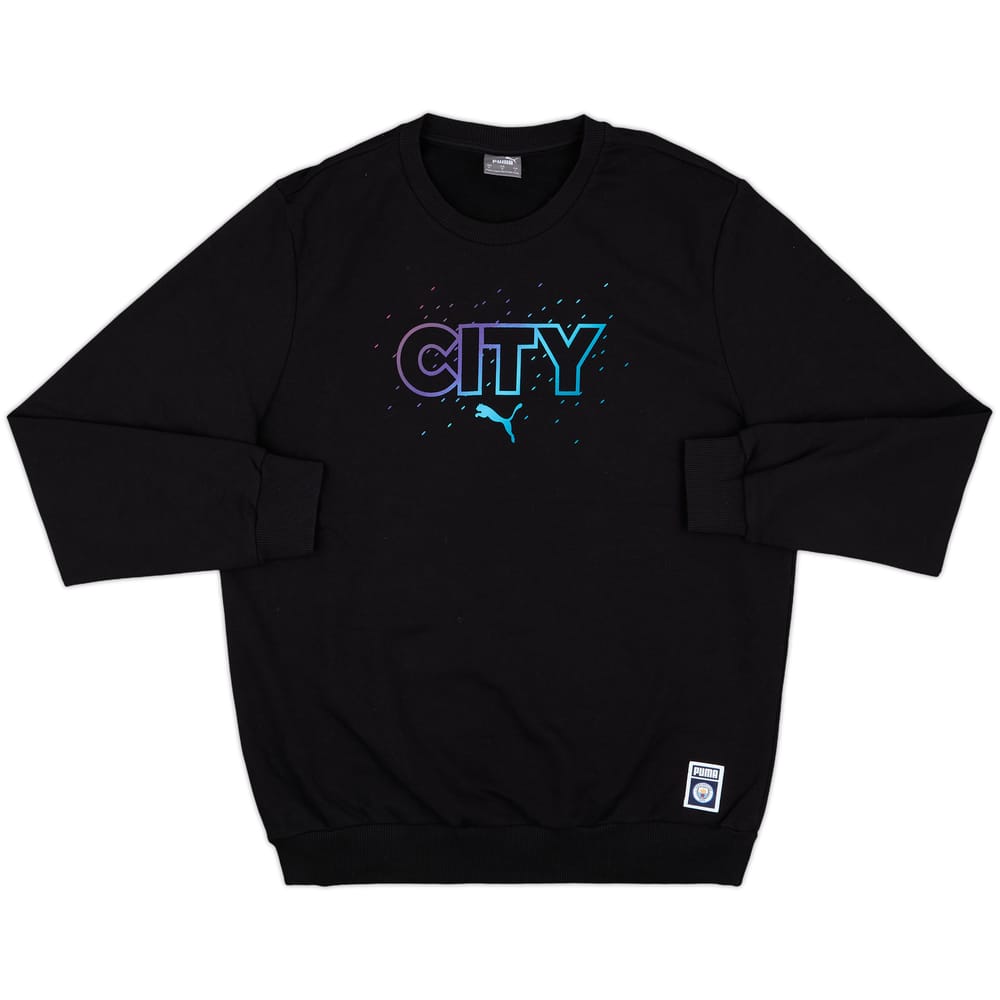 2021-22 Manchester City Puma Sweat Top - 9/10 - (L)