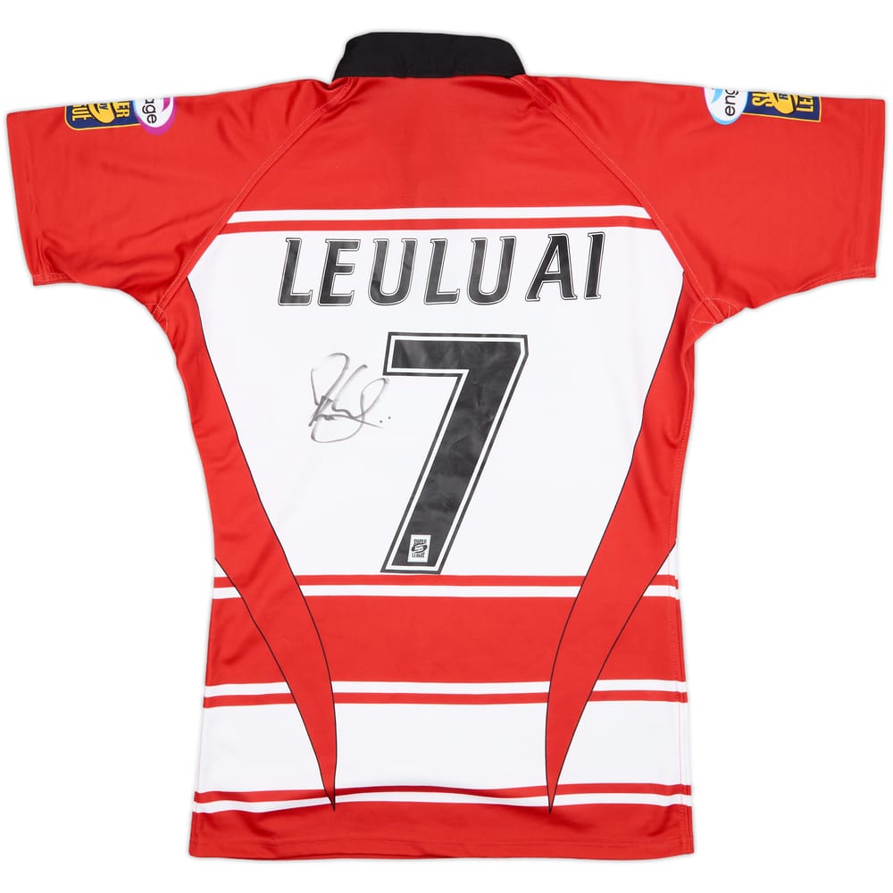 2010 Wigan Warriors Signed Home Shirt Leuluai #7 - 8/10 - (L)