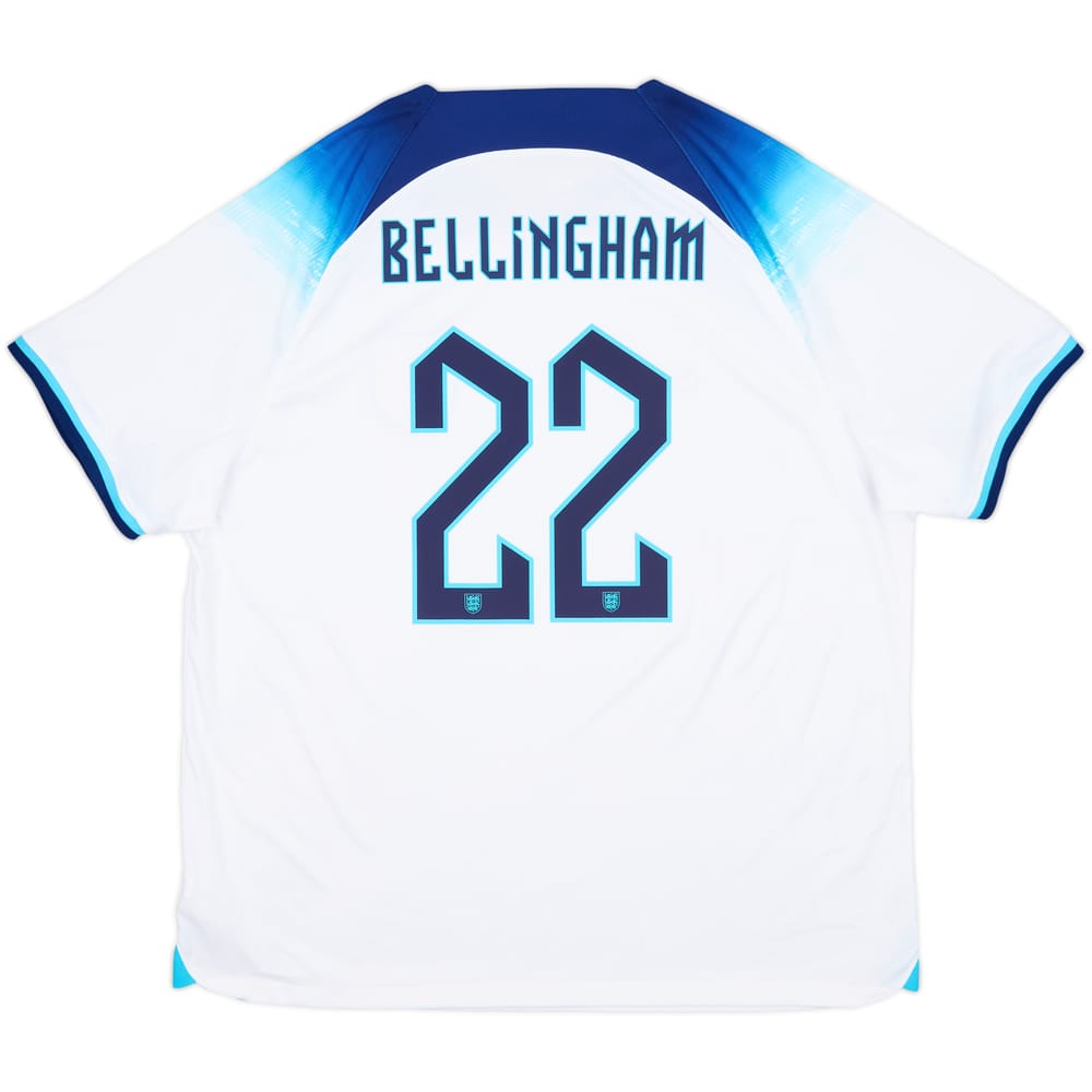 2022-23 England Home Shirt Bellingham #22 - 10/10 - (XXL)