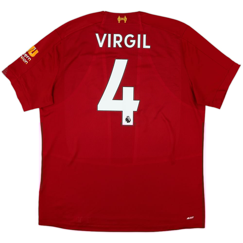 2019-20 Liverpool Home Shirt Virgil #4 - 5/10 - (XL)