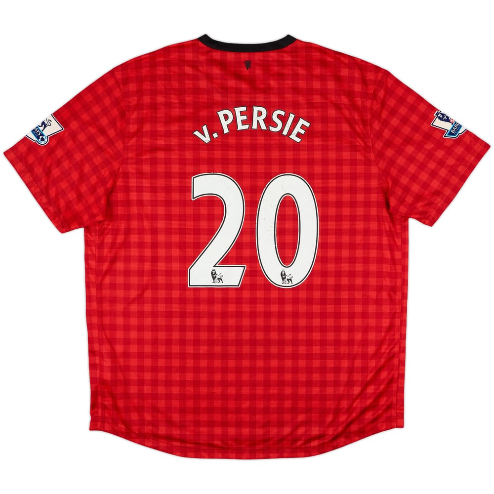 2012-13 Manchester United Home Shirt v.Persie #20 - 4/10 - (XXL)