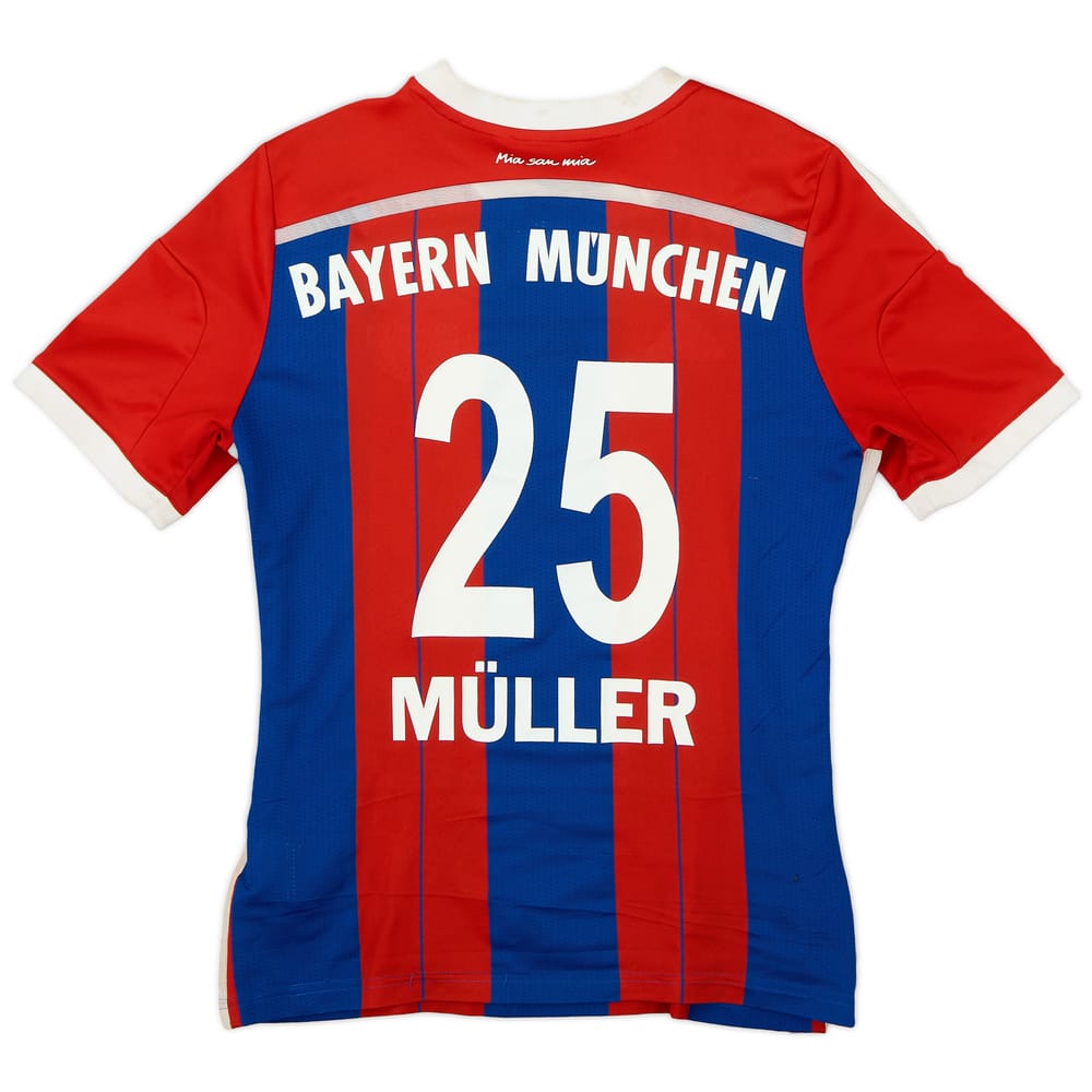 2014-15 Bayern Munich Home Shirt Muller #25 - 6/10 - (L.Boys)