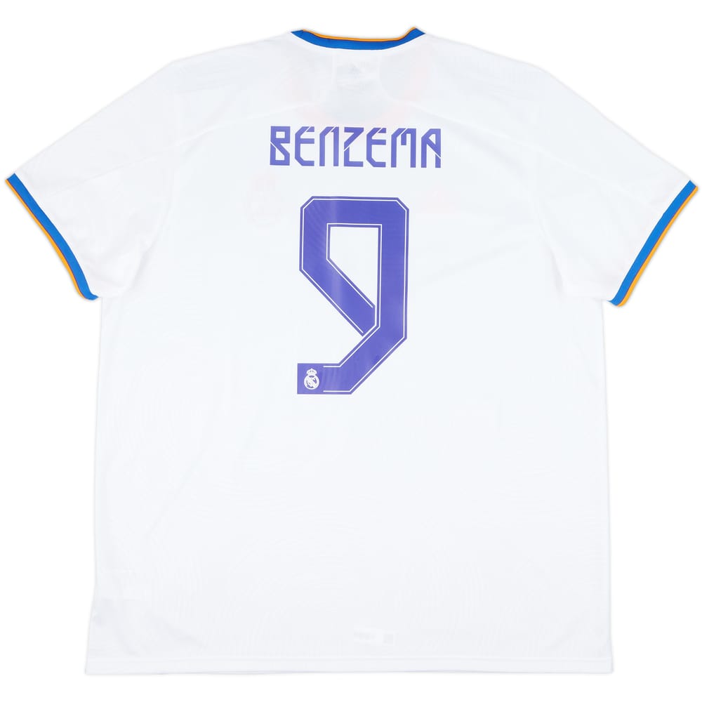 2021-22 Real Madrid Home Shirt Benzema #9 (XXL)