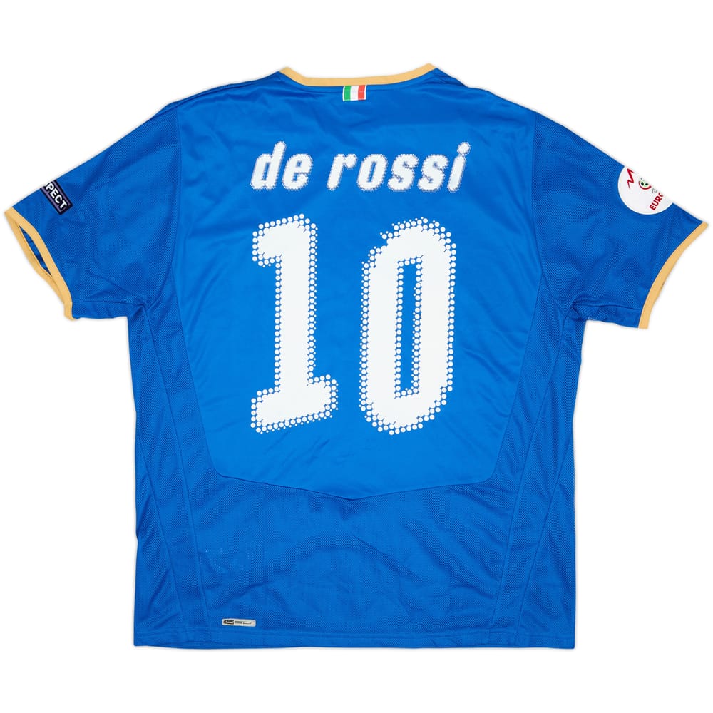 2007-08 Italy Home Shirt De Rossi #10 (XL)