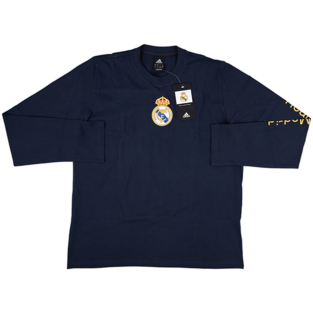 2006-07 Real Madrid adidas Cotton L/S Tee (L)