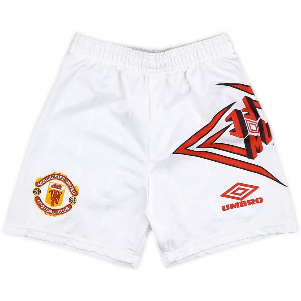 1992-94 Manchester United Home Shorts - 7/10 - (5-6 Years)