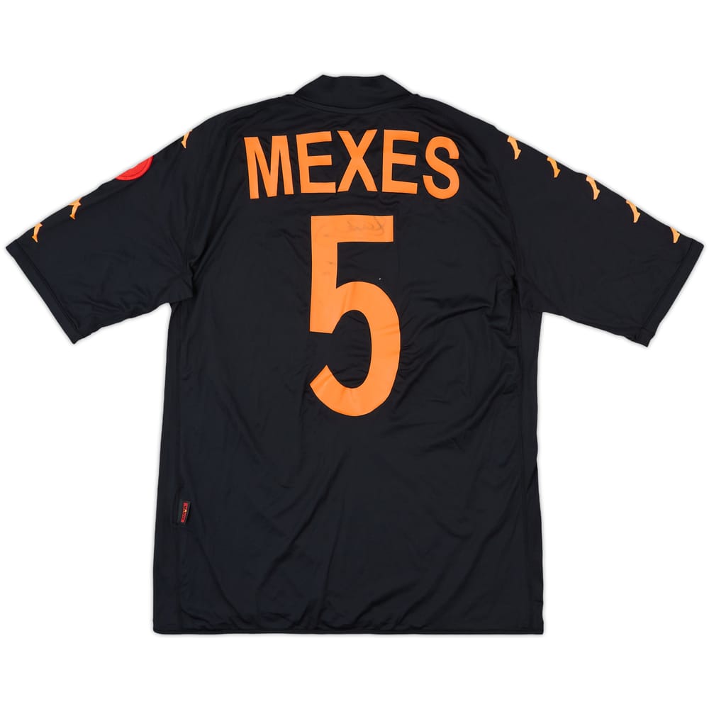 2008-09 Roma Signed Third Shirt Mexes #5 - 4/10 - (L)
