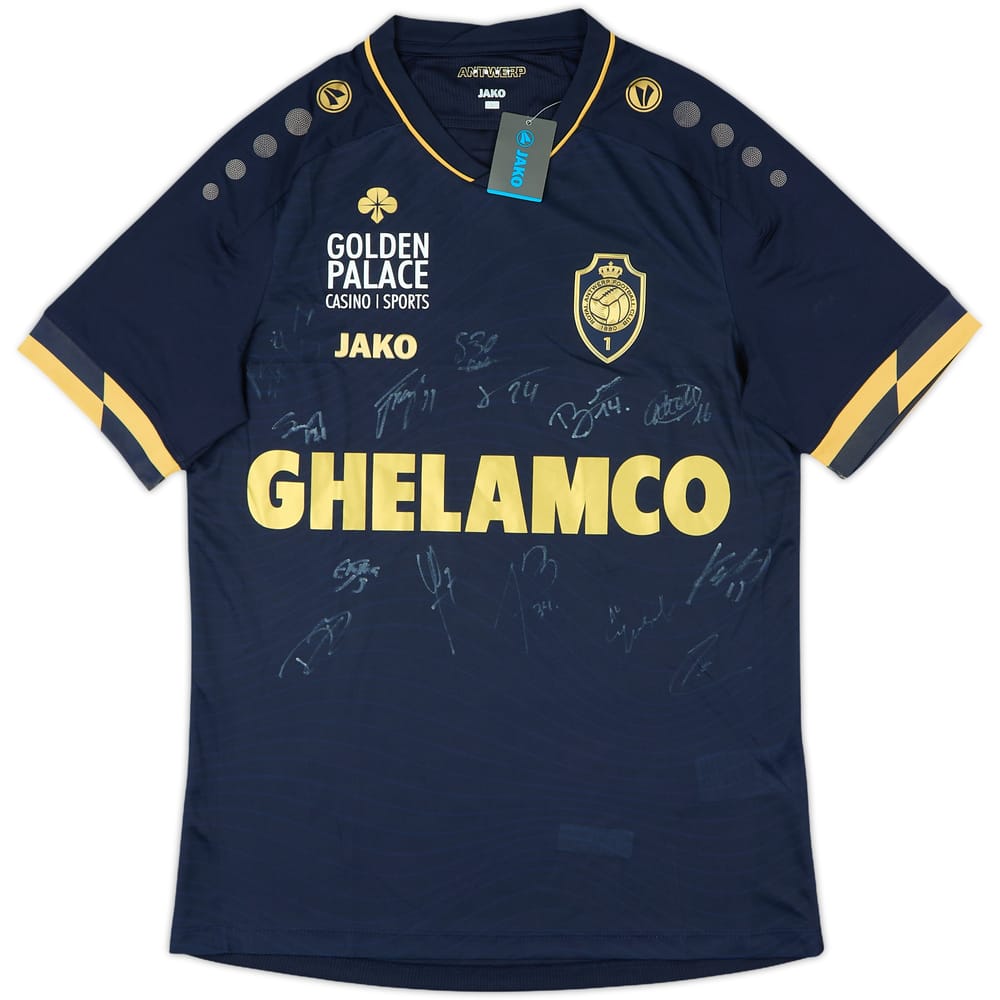 2021-22 Royal Antwerp Squad Signed Third Shirt (S)