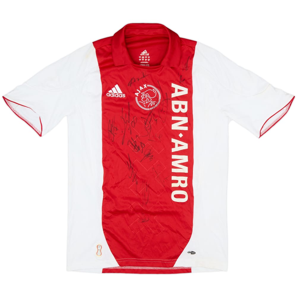 2007-08 Ajax Signed Home Shirt - 8/10 - (S)